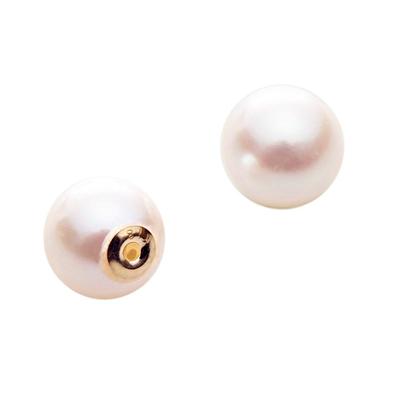 Серьги-близнецы Catch White K18 Pearl Серьги женские [Подарочная упаковка]