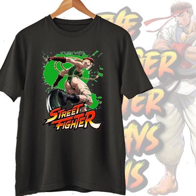 2025 Street Fighter Chun Li Langärmliges VTG American Street Herren- und Damen-Liebhaber Instagram Super Fire Kurzarm-T-Shirt