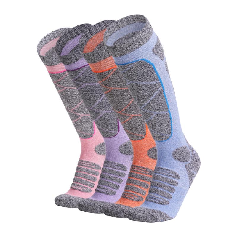 Women's Thick Warm Ski Socks for Autumn and Winter Outdoor Sports