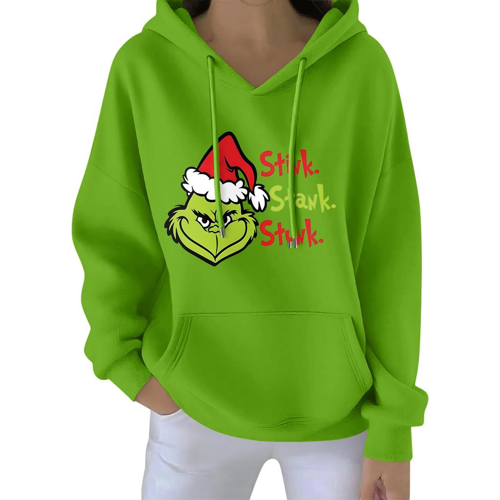 Women's Christmas  Hoodie Funny Cute Christmas Holiday Sweatshirt Pullover