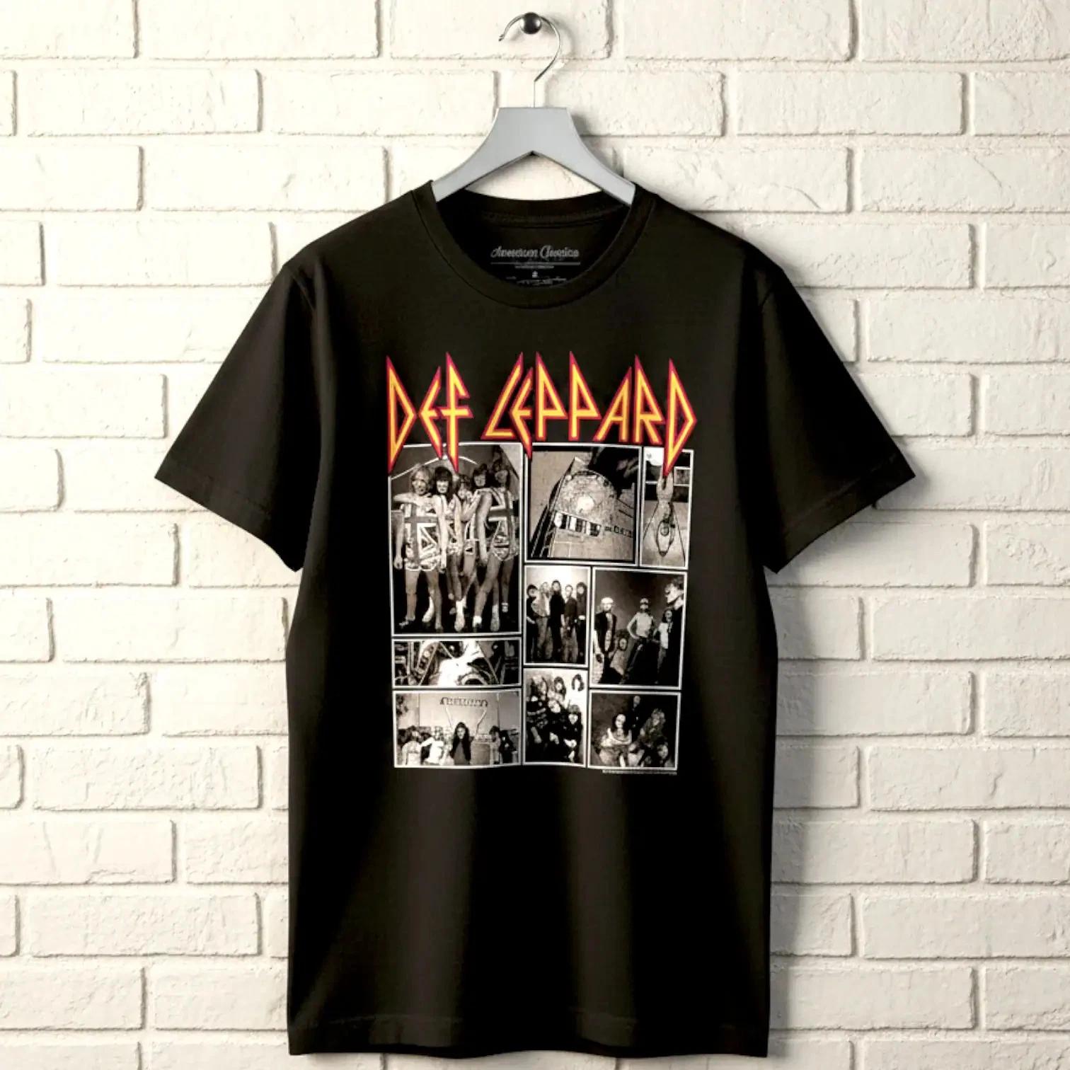 Def Leppard Rock Collage Men s T Shirt XL