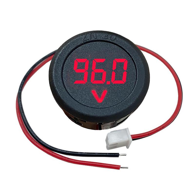Led Digital Display Circular Two-Wire Voltmeter Dc 5-100V Dc Digital Voltmeter