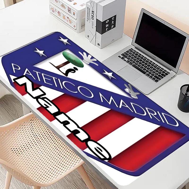 Custom Name Personalized football team Pattern Mousepad, Laptop PC Desk Mat, Decorative Desk Mat for Home Keyboard Pad Gift