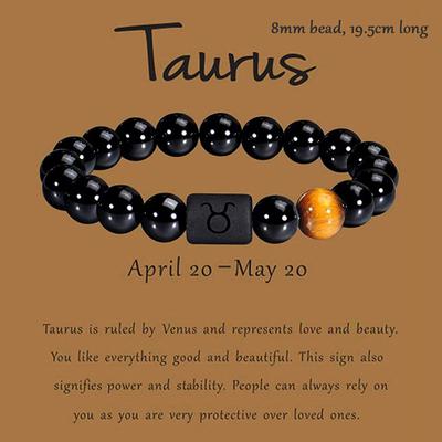 Náramok 12 Constellation Homme Zodiac Bangles Kreatívny elastický korálkový náramok Pre ženy Muži Priateľstvo Pár Šperky Darčeky