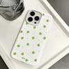 Cartoon Four-Leaf Clover Smooth Anti Scratch Phone Case For Iphone 15 Plus 14 17 Air 11 Pro Max 12 16 13 Breathable Soft Bumper