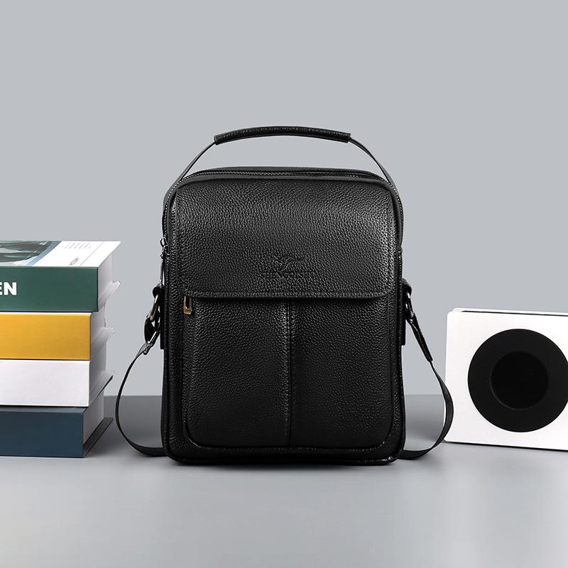 

2025 Лето Мужская многофункциональная сумка кроссбоди и на плечо: Повседневная дорожная сумка большой вместимости чёрный