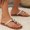 Women's Sandals 2026 New Summer Shoes For Woman Bohemian Style Flat Sandals Summer Slippers Indoor Outdoor Beach Shoes Women