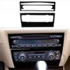 Pannello di Controllo CD Climatizzatore Auto per Bmw Serie 3 E90 E92 2005-2012 Veicolo Cornice Decorativa Nera Accessori Auto Adesivi