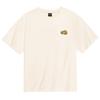 OKSTAR Cool Cotton Oversized Sleepy Cheese Cat Embroidered Short Sleeve Tee
