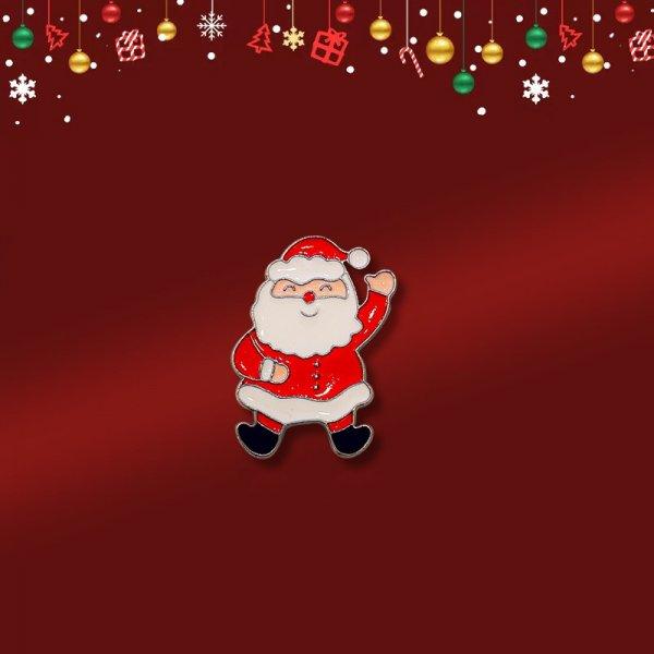 

Rinhoo Рождественская эмалевая брошь-снеговик Санта-Клауса для женщин и мужчин, рождественский и новогодний подарок, ювелирные изделия