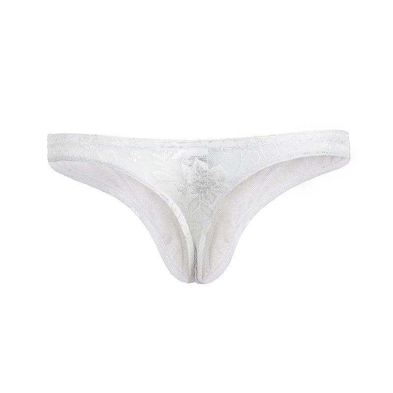 Men's Sexy Lace Thong - Low Waist, Breathable & Elastic C505