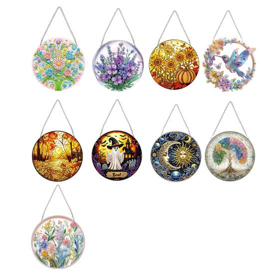 Relaxing Craft Project Colorful Pendant Necklace Acrylic 1 Pc