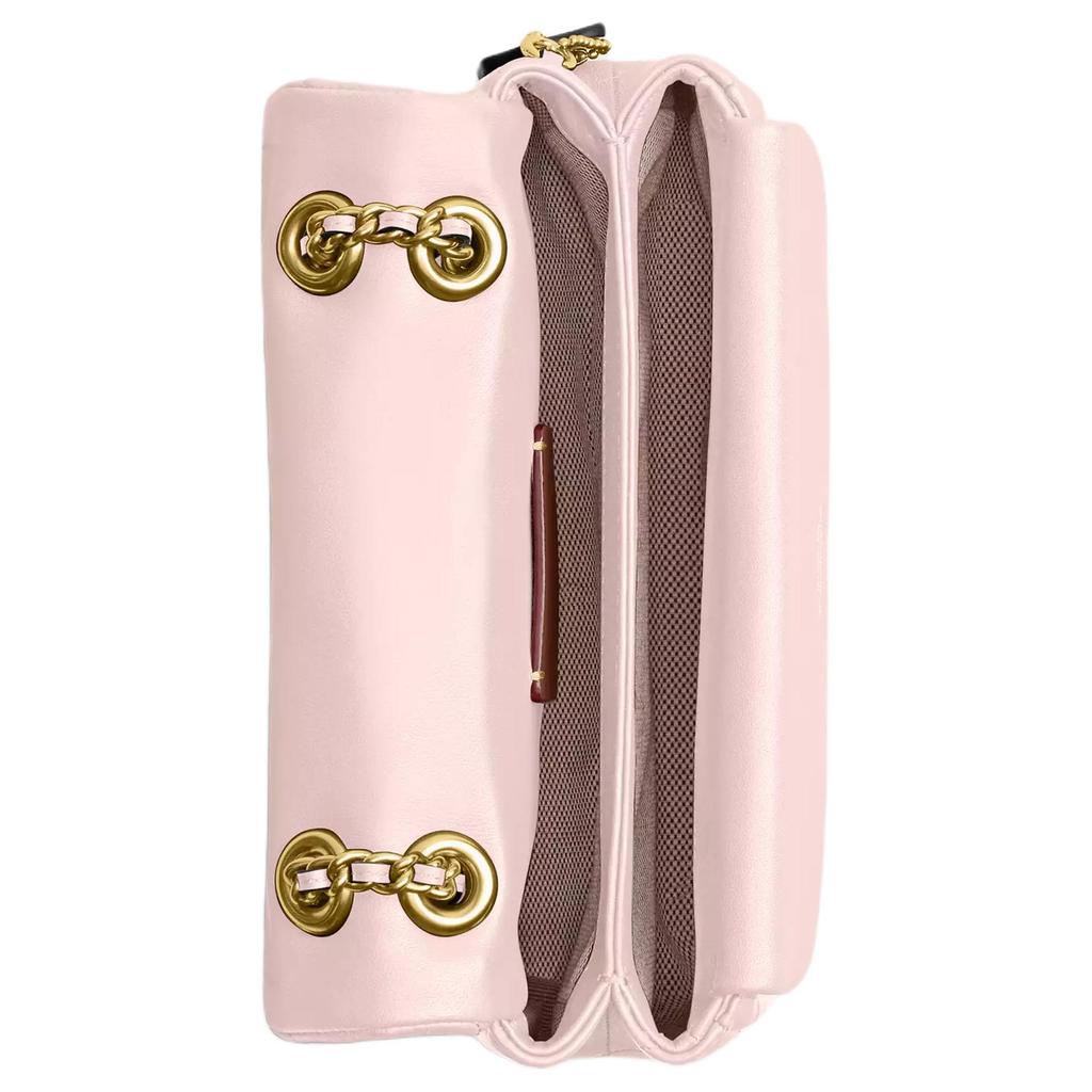 Coach Bolso Bandolera Acolchado de Cuero Tabby 20 Clásico Bolso de Hombro Pequeño para Mujer Latón Rosa CP149-B4B5
