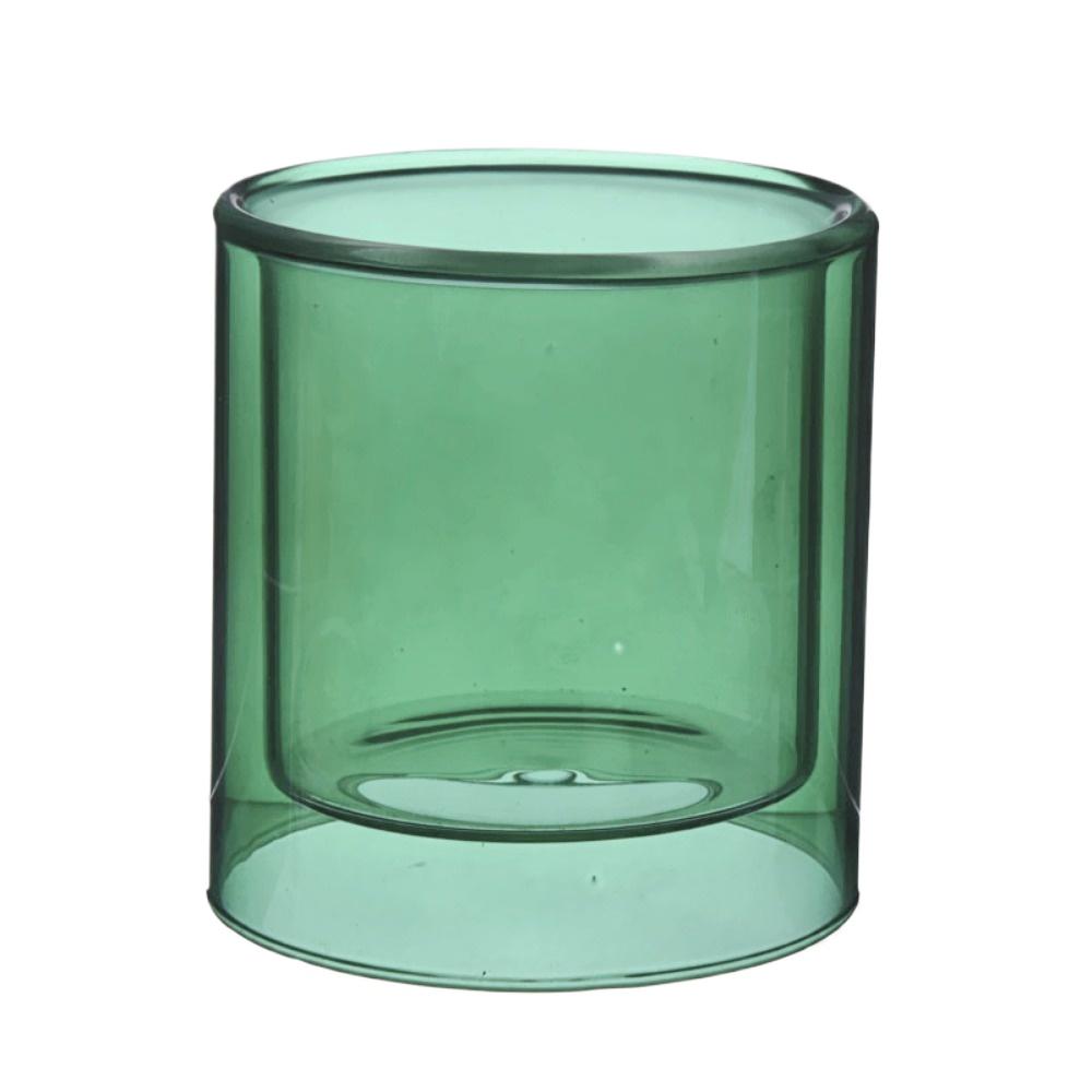 Klares Glas Tasse Teelichthalter für DIY Kerzen Aromatherapie Herstellung Geburtstagsfeier Hochzeit Weihnachtsdekorationen