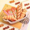 4pcs Creative Students Learning Stationery Simulation Pizza Ballpoint Pen Black Refill Hot Dog Bread Pen Funny and Interesting