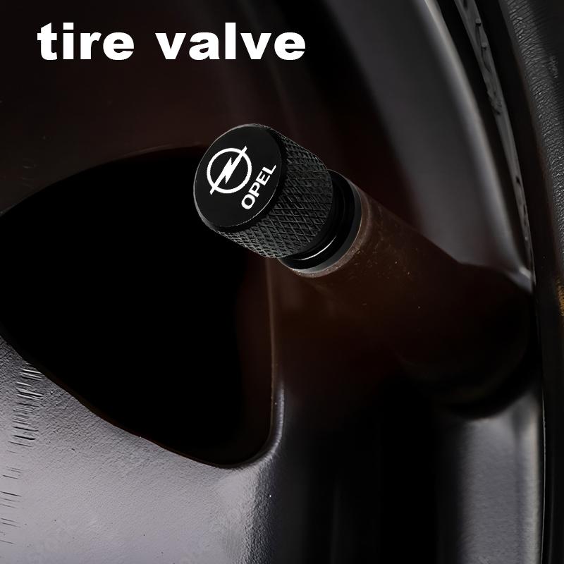 4Pcs Car Wheel Tire Valve Caps Air Stem Covers Accessories For Opel Astra j Insignia Astra g Corsa Zafira b Mokka Vivaro Meriva