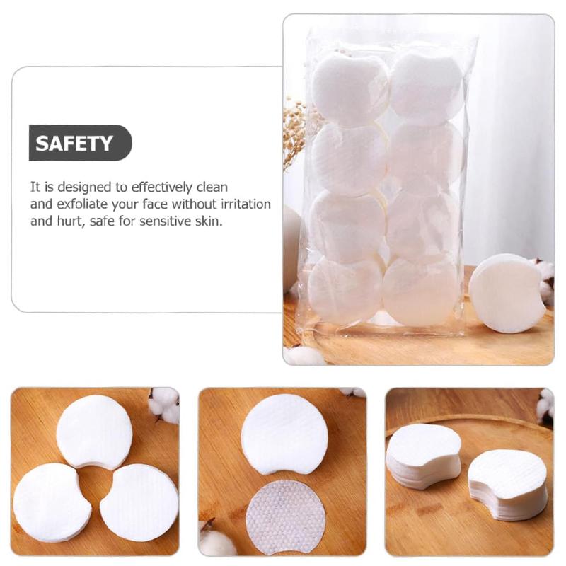 300/600/1200pcs Makeup Remover Cotton Pads Pearl Pattern Facial Cleansing Cotton Portable Travel Makeup Remover Cosmetic Pads