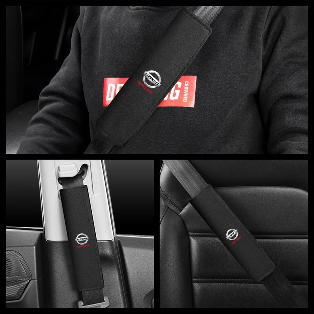 Toyozuho Seat Belt Cover, Black, Seat Belt Pad, Soft and Comfortable, Protects Shoulder and
