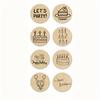 Kraft Paper Birthday Stickers for Gift Wrapping, Decorative Envelope Seals, And Stationery Labels.