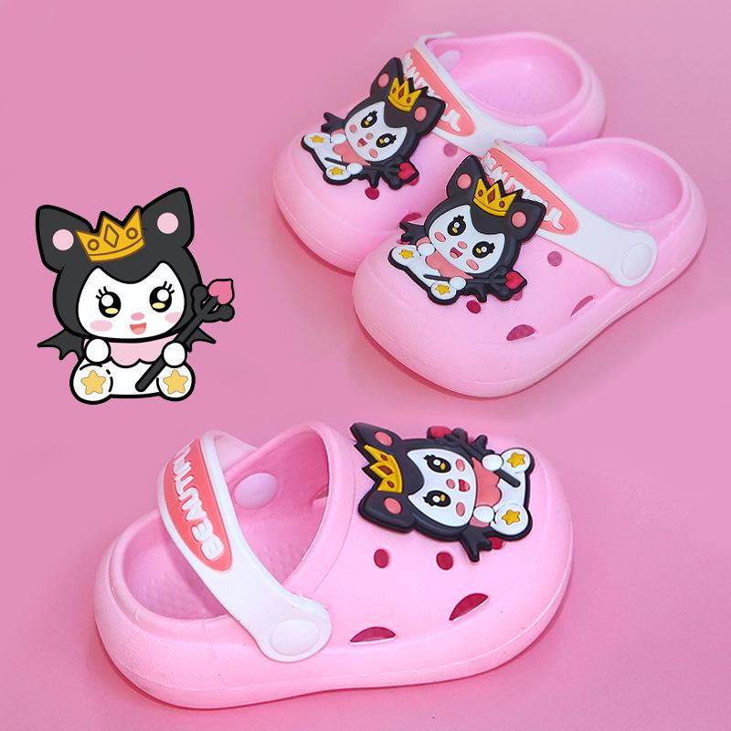 Kids' Cute Bear Non-Slip Summer Slippers: Soft Sole, Cool Clogs for Boys & Girls