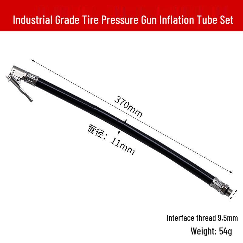 

Манометр для шин с удлинительной трубкой и соединителем для надувной насадки