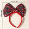Cute Bowknot Hair Hoop Shiny Christmas Headwear  Merry Christmas Decorations