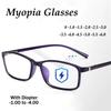 Myopia Glasses Men Anti Blue Light Eye Glasses Women Nearsighted Eyewear Full Frame Plain Glasses Prescription 0 To -600