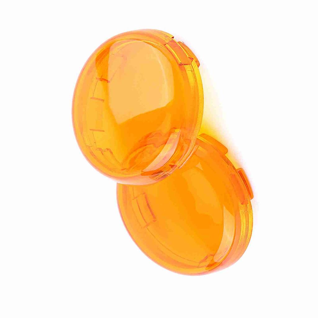 2 pcs Motorcycle Turn Signal Light Lens Cover For Dyna Softail Sportster 1986 15