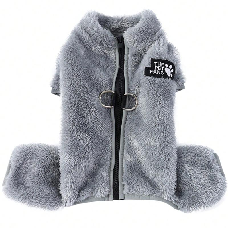Abbigliamento per animali domestici, Giacca per animali domestici, Tuta calda in pile per cani di piccola taglia, Adatta per l'inverno