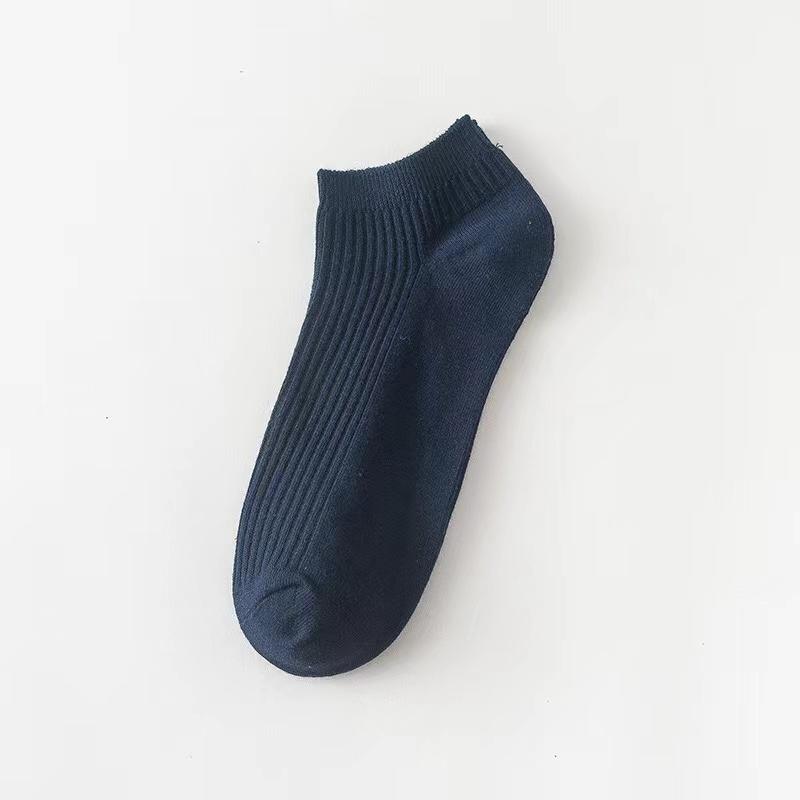 

Упаковка женских носков до щиколотки из хлопка, невидимые, впитывающие пот, носки-лодочки для девочек с низкой трубкой One Size темно-синий