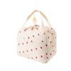 Blumen-/Karomuster Korduroy Brotzeittasche Wasserdichte Handtasche für Picknick-Essen Wiederverwendbar Multifunktional Isolierte Lunchtasche