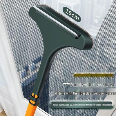 Dual-Use Screen Window Cleaning Brush: Two-in-One, Dry/Wet, Double-Sided Tool