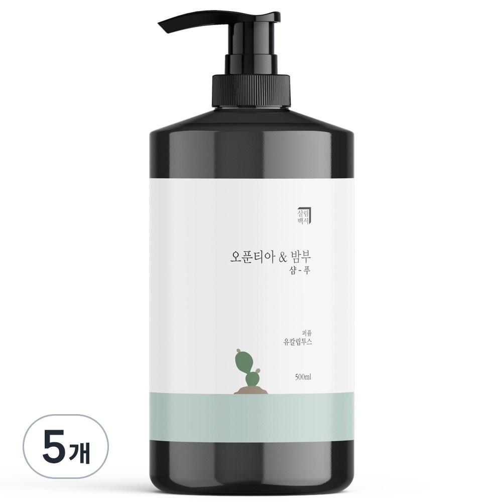 Salim White Paper Opuntia & Bamboo Perfume Shampoo Eucalyptus, 500ml, 5 Pcs.