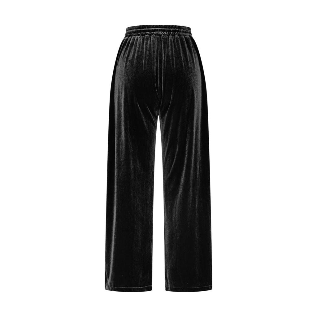 Women's Casual ,Color Pants High,Waisted Drawstring Trousers