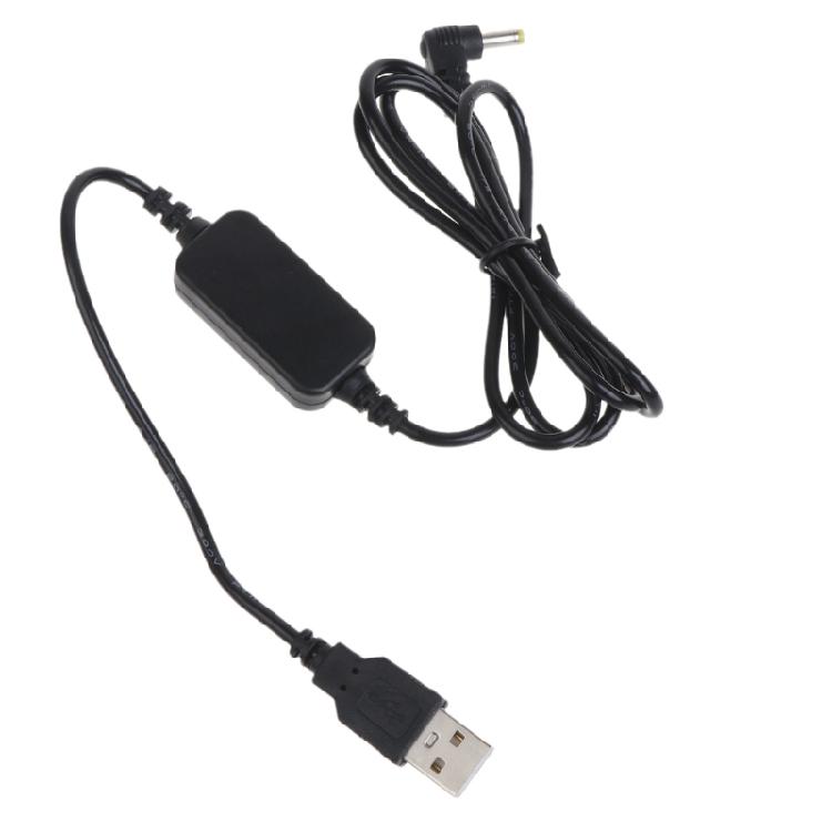 USB 5V to DC 12V 4mm x 1.7mm Power Cable USB Voltage Step Up Converter Cable