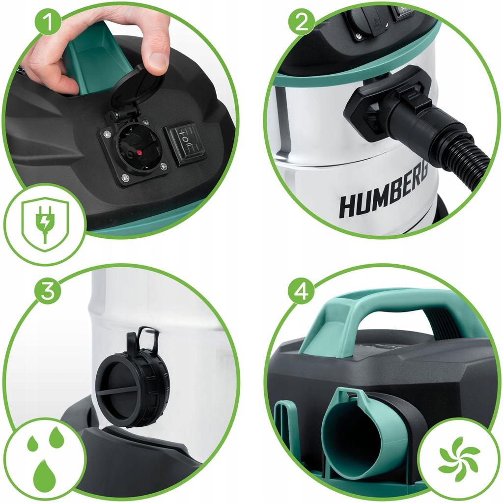 Aspiradora industrial Humberg hm-402 30L 1600W no especificado