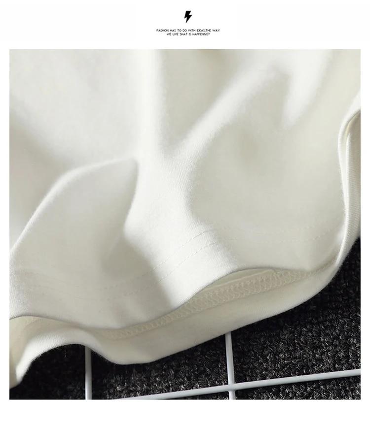 Tricou pentru bărbați nou de vară Tricou solid la modă pentru bărbați Hip Hop supradimensionat cu mânecă scurtă, casual, din bumbac, tricouri de top pentru bărbați