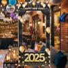2025 New Year's Day Photo Background Cloth Navidad Natal Noel Santa Backdrop Merry Christmas Decor For Home 2024 New Year 2025