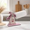 Wooden Toilet Paper Holder Cute Ghost Style Sturdy Construction Freestanding Tissue Holder Stable Base Easy Installation