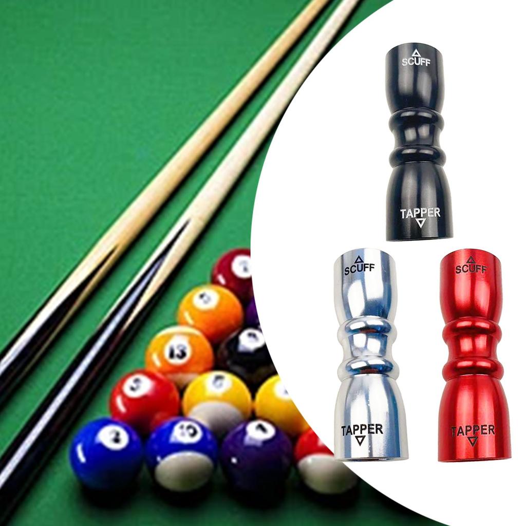 Billiard Pool Cue Tip Tool Billiards Accessory, Shaper Scuffer Aerator Portable Home Practical Metal Cue Stick Polisher