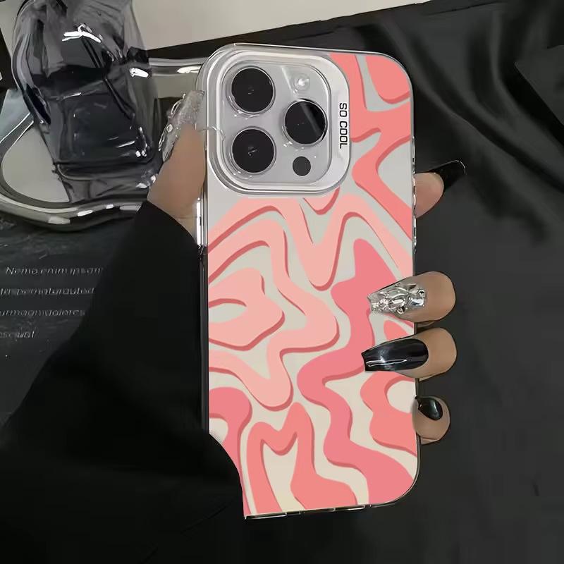 Wave Pattern IPhone 17 Pro Phone Case 16/15/14/13 Laser Case 12 Apple 11Xs Max