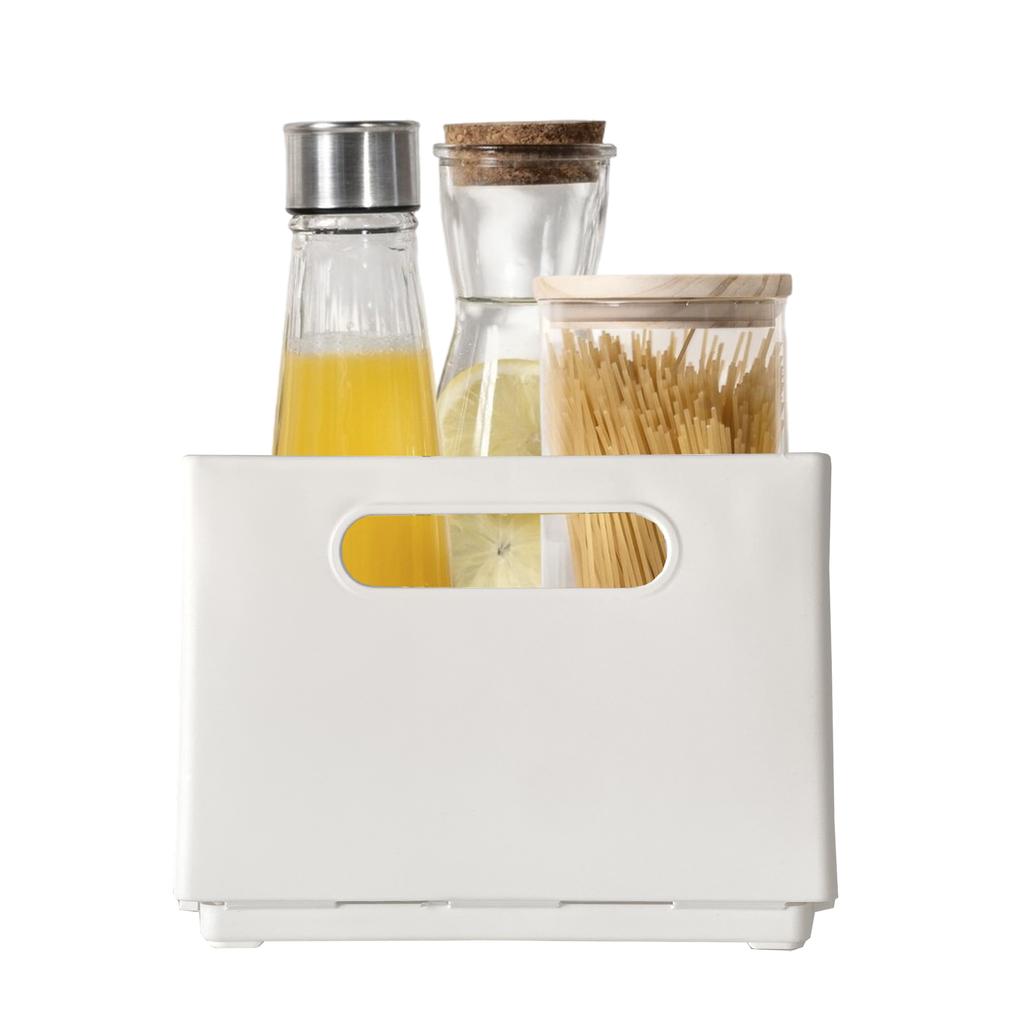 Organizador de Cocina Extensible 20x28-48x15 cm | Nyana Home | Polipropileno | Ideal para Cajones y Encimeras | Blanco