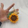 Bright Future Sunflower Crochet Bag Pendant Keychain Gift