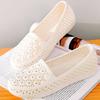 Sandals Female Hole Shoes Casual Flat Non-slip Nurse Shoes White Sandals Mother Shoes Beach Shoes