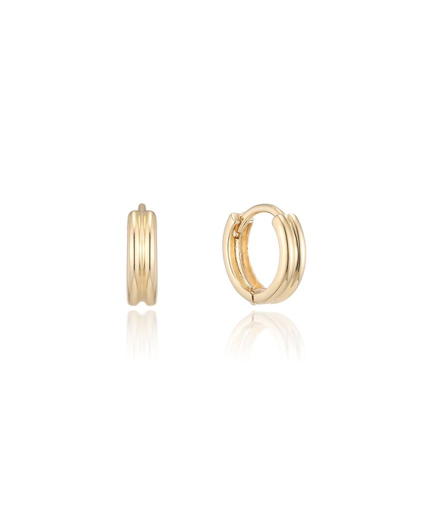 Lloyd Double Hoop 5K Gold One-Touch Ring Earrings Lohq3013H