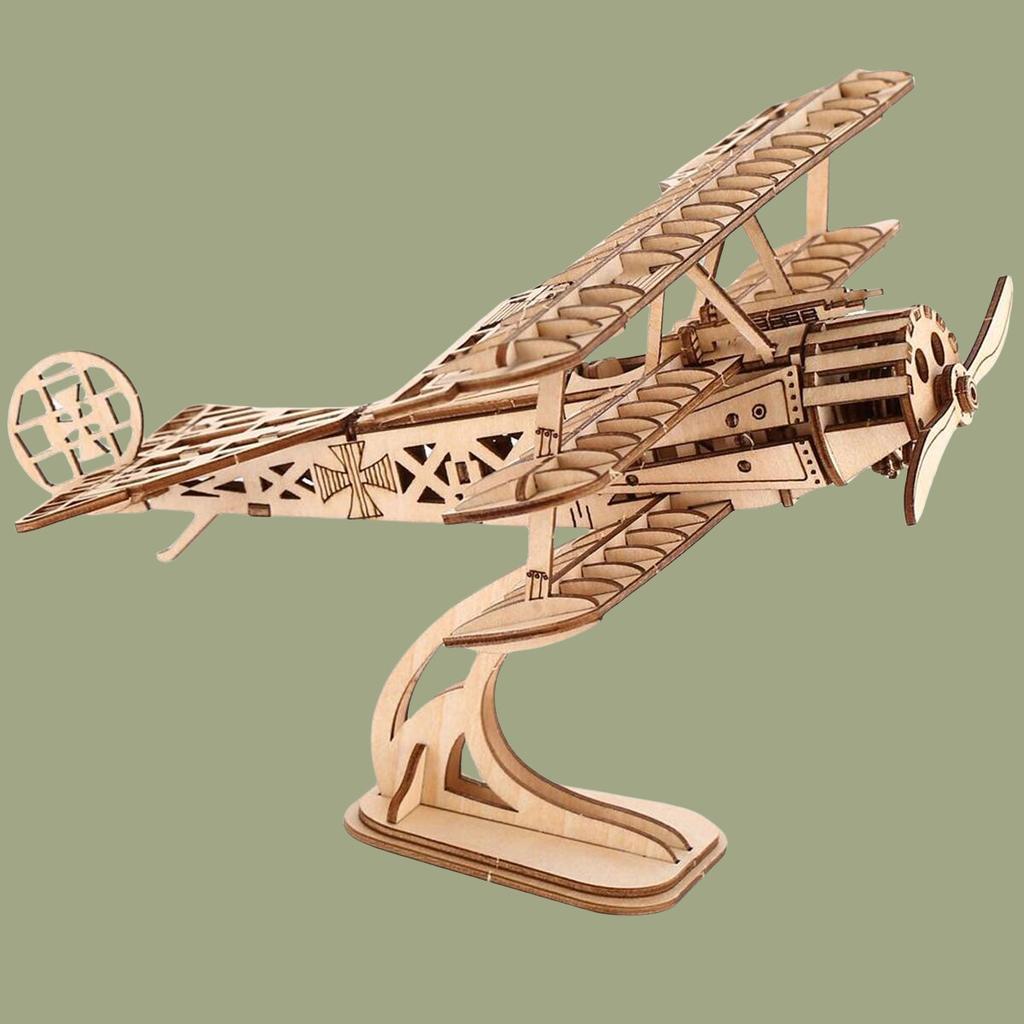 3D Wooden Jigsaw Airship Model Kit For Adult Model Building Kit Brain Sharp Turn For Adult Building Handmade Craft Machinery