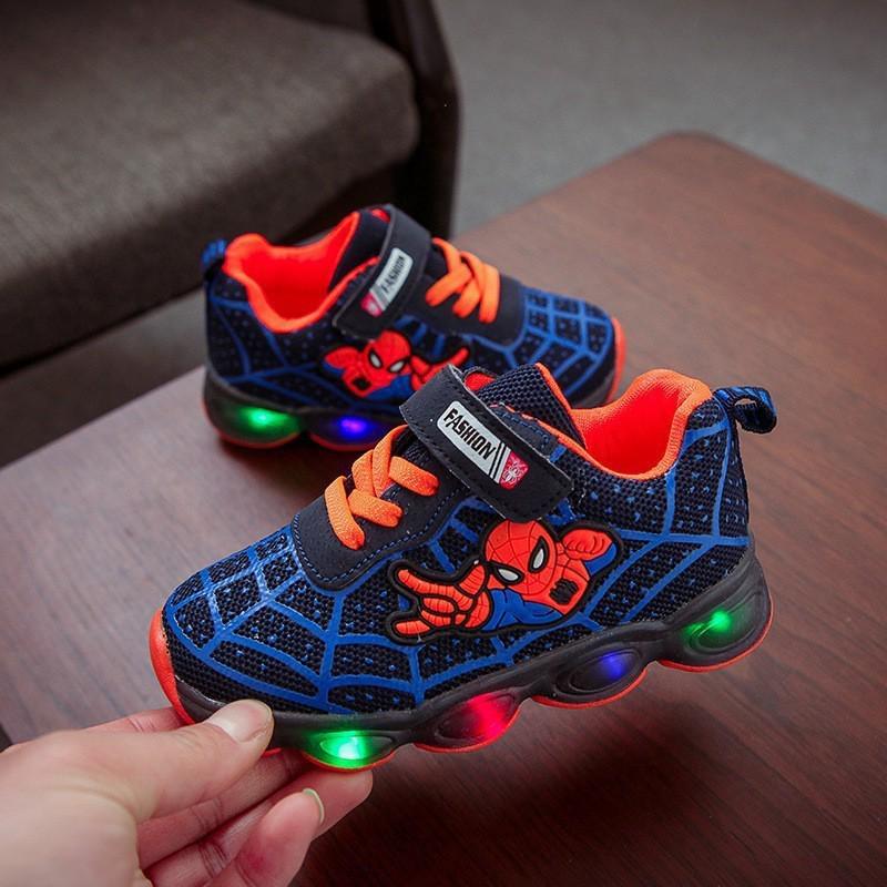 2025 Kids' LED Light-Up Sneakers: Flashing Mesh Running Shoes for Boys & Girls