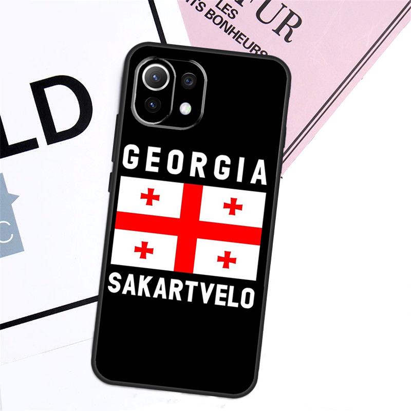 Georgia Flag Case For Xiaomi 15T Pro 14T 13T 17 Pro Max 14 15 Ultra POCO X7 X5 X6 F5 F6 F7 F8 Pro Cover