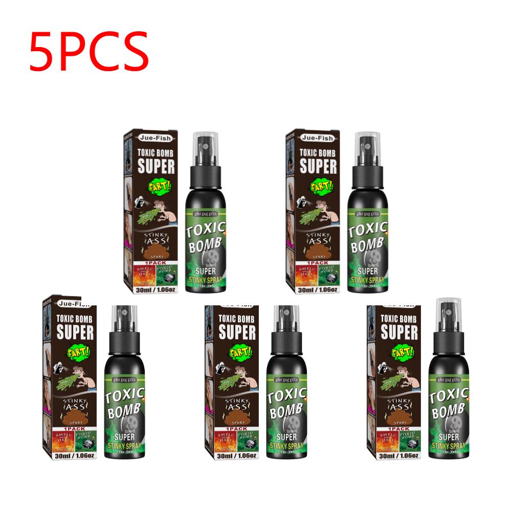 1-5X 30ml Smelly Fart Spray Can Stink Ass-Smelly Stinky Gas Crap Gag Prank Stuff Novelties Joke Halloween Party Supplies