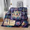 Celebrate Years Love Blanket Ultra-Soft Perfect for Chair Bedding Couch for All Seasons Digital Print Perfect Gift for Relatives and Friends